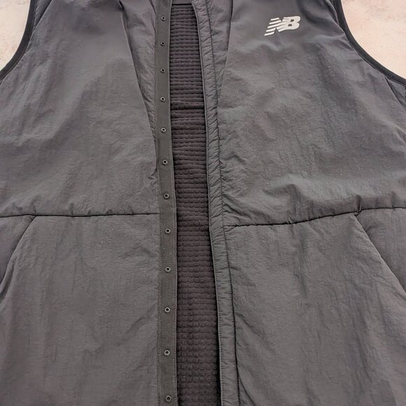 New Balance Running NB Heat Grid Vest / snap button up men's size large - Picture 3 of 5
